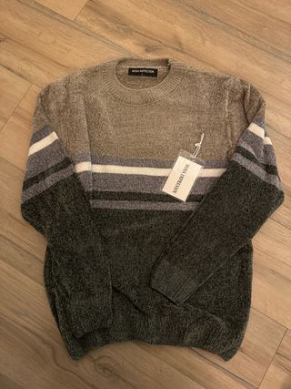 Jersey Moda Impresion Rayas Talla L