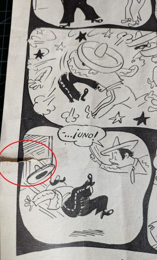 Dibujo original El Manito Fanfarrón (Muntañola)