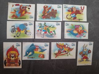 coleccion cromos vintage años 80 Chamburcy nestle