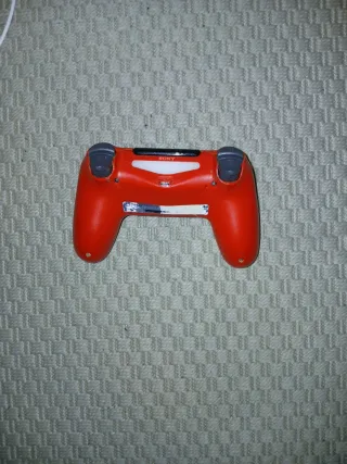 Mando PS4 Rojo + Funda + Cable Carga
