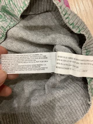 Jersey Desigual Flores y Rostros Gris Rosa