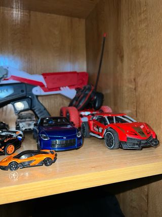 Lote Coches y Arma Nerf