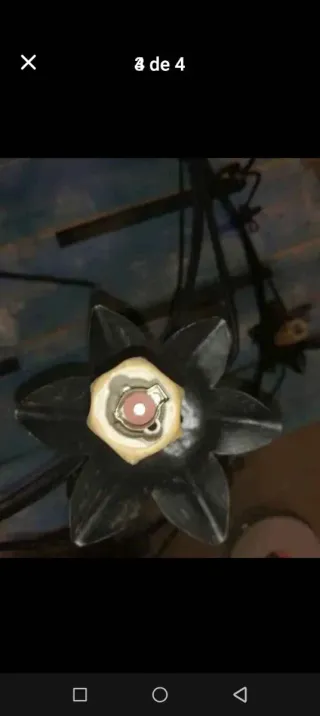 Lámpara de forja estilo rústico