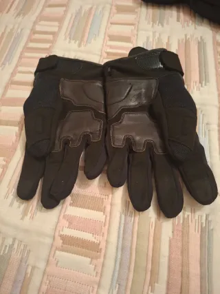 Guantes de moto negros hombre