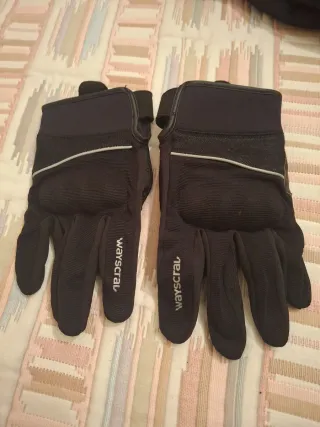 Guantes de moto negros hombre