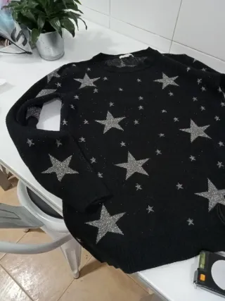 Jersey Fórmula Joven Negro Estrellas Talla S