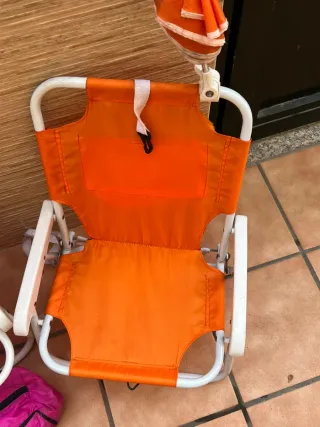 Sillas infantiles con parasol (2 unidades)