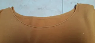 Maglione lungo ocra/oro taglia unica