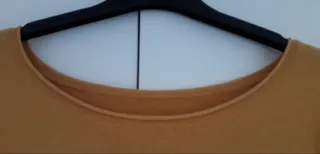 Maglione lungo ocra/oro taglia unica
