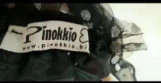 Gonna tulle pois nero/argento