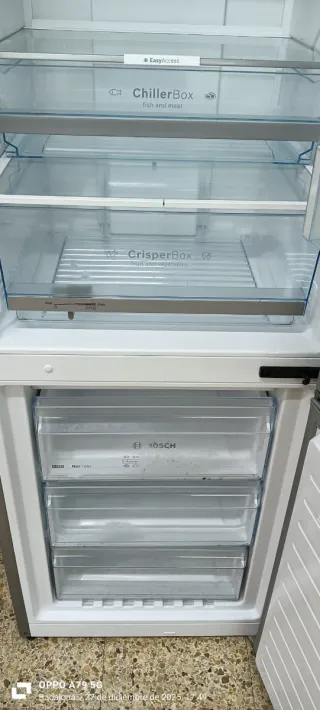 Nevera Combi Bosch Acero Inoxidable No Frost A+