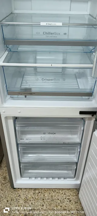 Nevera Combi Bosch Acero Inoxidable No Frost A+