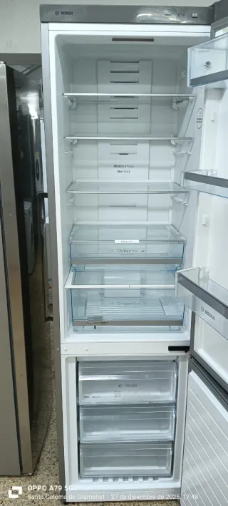 Nevera Combi Bosch Acero Inoxidable No Frost A+