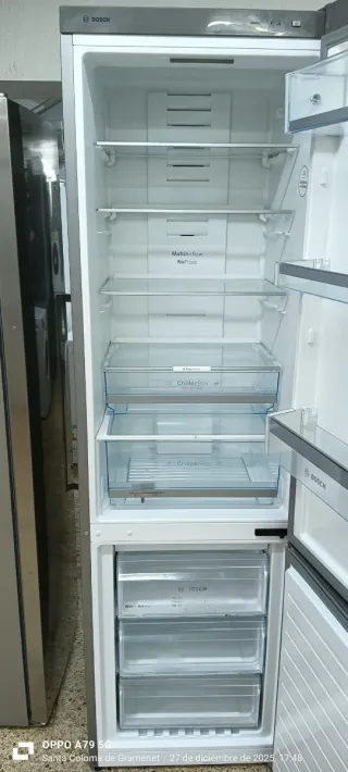 Nevera Combi Bosch Acero Inoxidable No Frost A+