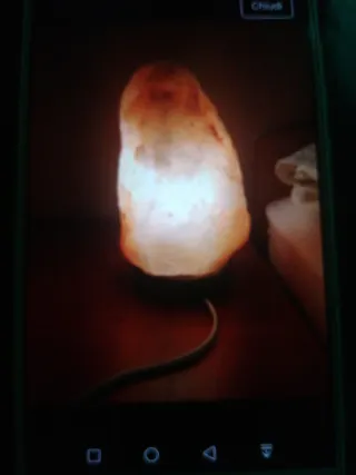 Lampada di sale naturale