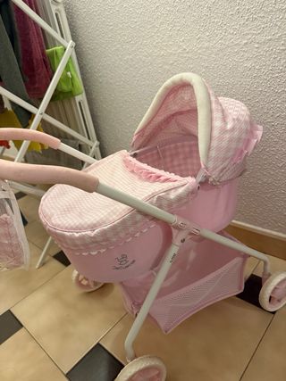 Cochecito Muñecas De Cuevas Rosa