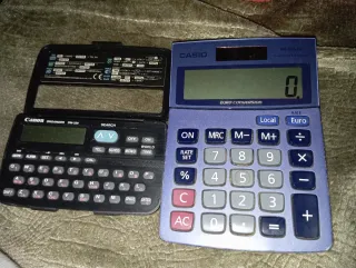 Calculadora Casio y Organizador Canon