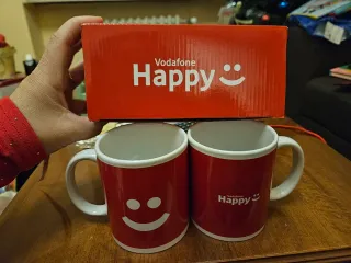 Set 2 Tazze Vodafone Happy