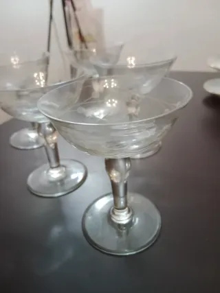 6 Copas de Cava Antiguas