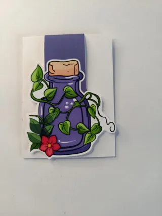 Marcapáginas Magnético Botella Morada