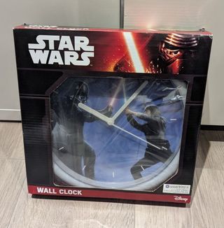 Reloj Pared Star Wars Darth Vader vs Luke