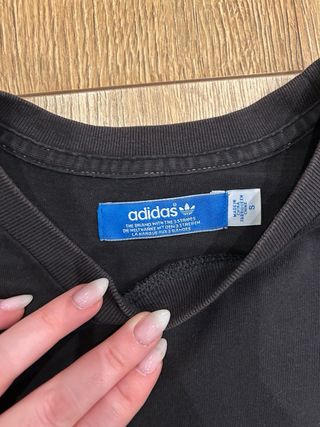 Camiseta Adidas Originals Negra Logo Trefoil