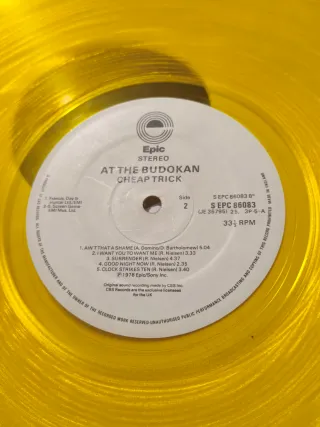 Cheap Trick Vinil Edição Limitada Kamikaze dourada