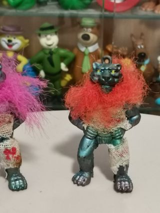 2 figuras galaxy warrior bootleg vintage años 80