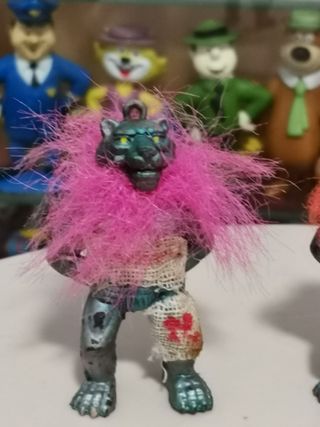 2 figuras galaxy warrior bootleg vintage años 80