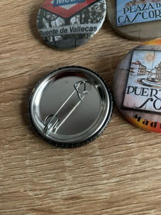 Lote 6 chapas Madrid 38mm