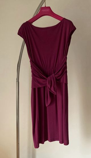Vestido mujer de Max Mara, de seda y color violeta