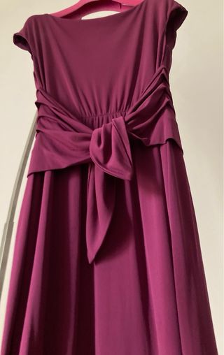 Vestido mujer de Max Mara, de seda y color violeta