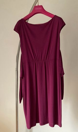 Vestido mujer de Max Mara, de seda y color violeta