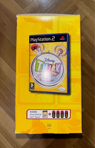 Disney Think Fast PS2 con 4 Mandos Buzz Buzzers