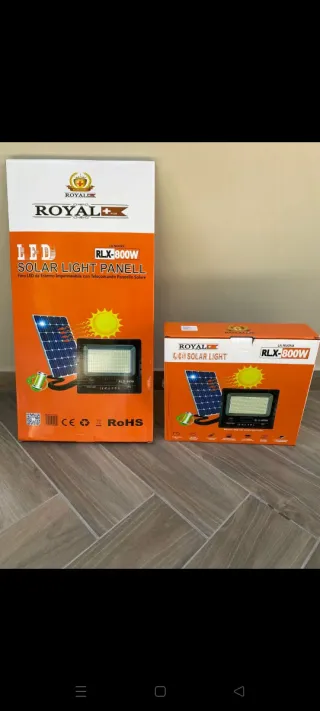 Faroa a LED 800W con Pannello Solare