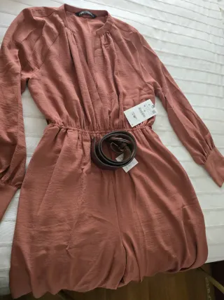 Mono ancho Zara color teja