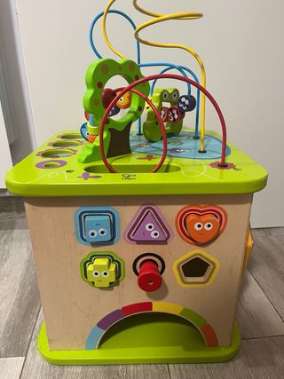 Cubo Actividades Hape Madera