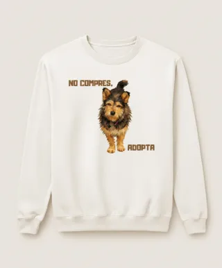 Sudadera No compres, adopta