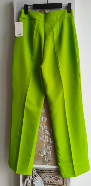 Pantalones anchos tiro alto de vestir