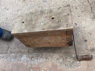 Panera Antigua Amasadora Madera con Manivela