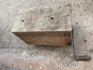 Panera Antigua Amasadora Madera con Manivela