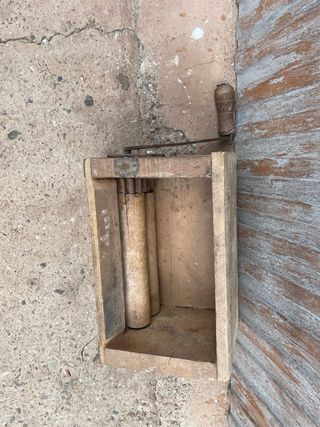 Panera Antigua Amasadora Madera con Manivela