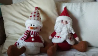 Muñecos de Navidad de tela