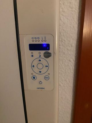 Radiador eléctrico bajo consumo. Equation Ceratec