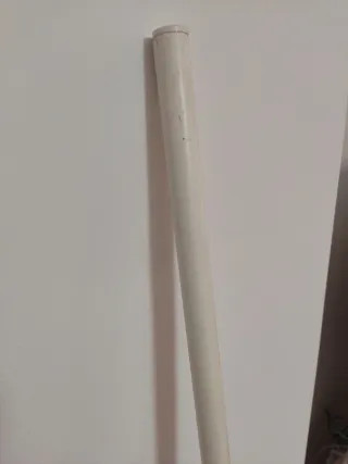 RÄCKA Barra de cortina extensible, blanco, 120-210