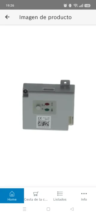 Placa control calentador