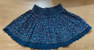 Falda estampada niña T. 5/6