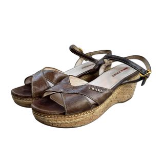 Sandalias Prada Vintage Marrón