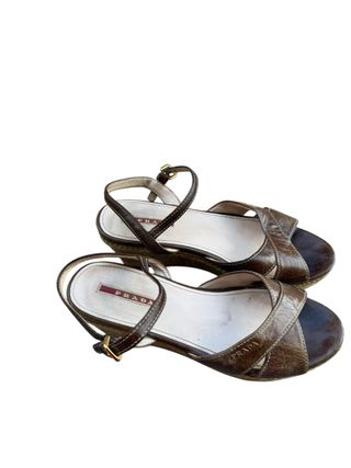 Sandalias Prada Vintage Marrón