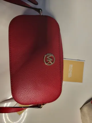 Bolso Michael Kors Rojo original, de piel